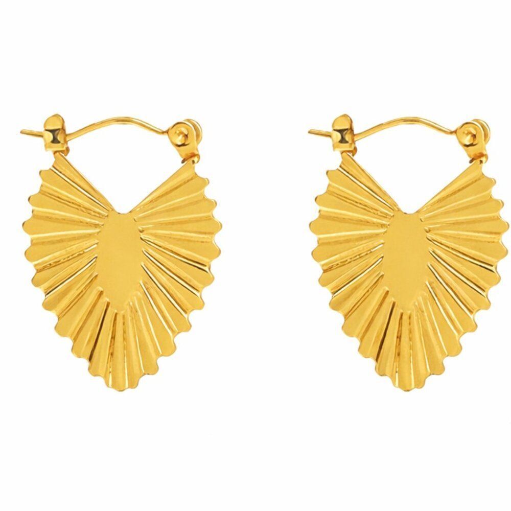 3For$20 Vintage Sculpted U Earring Stainless Steel Earring